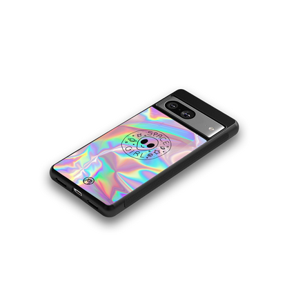 colorful alien back phone cover | glass case for Google Pixel 8