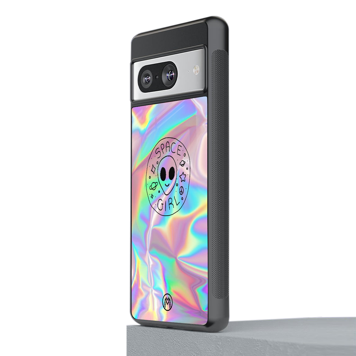 colorful alien back phone cover | glass case for Google Pixel 8