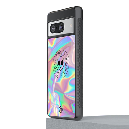 colorful alien back phone cover | glass case for Google Pixel 8