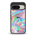 colorful alien back phone cover | glass case for google pixel 9