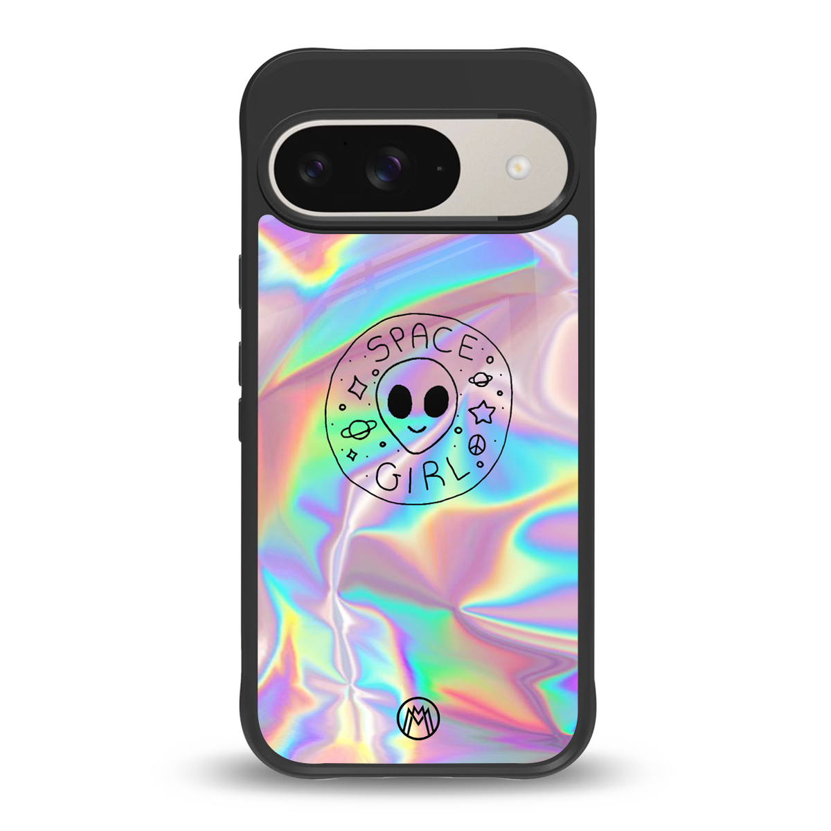 colorful alien back phone cover | glass case for google pixel 9