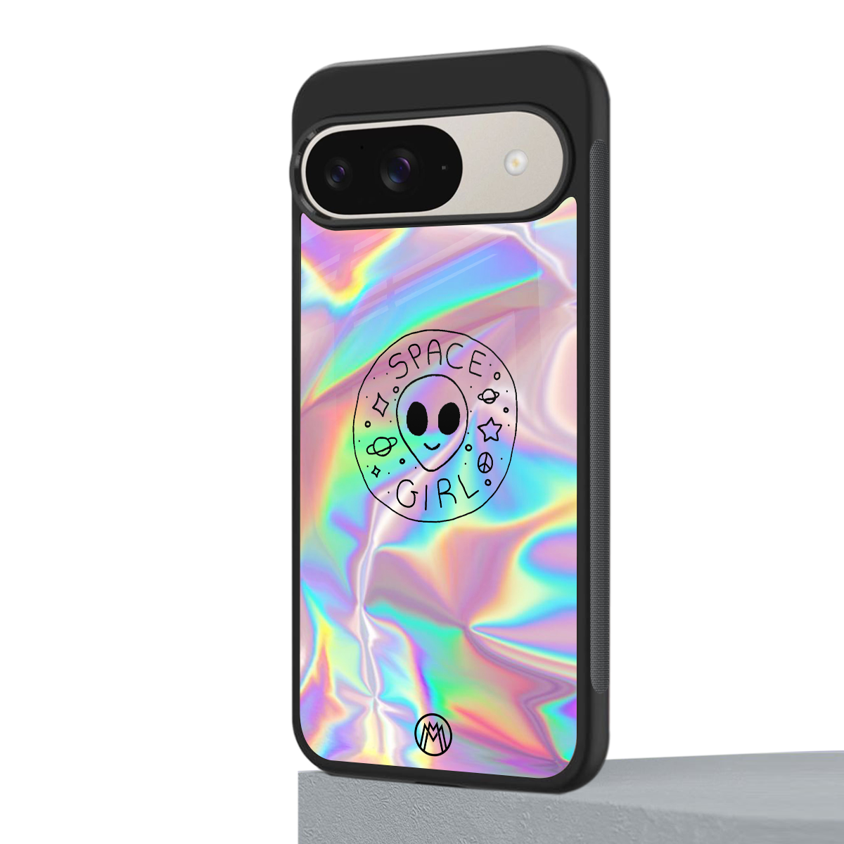colorful alien back phone cover | glass case for google pixel 9