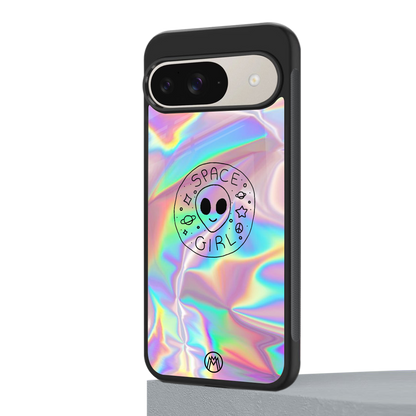colorful alien back phone cover | glass case for google pixel 9