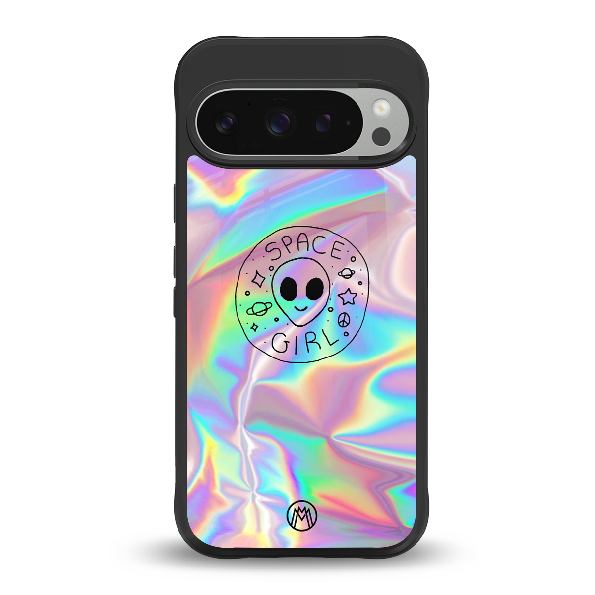 colorful alien back phone cover | glass case for google pixel 9 pro xl