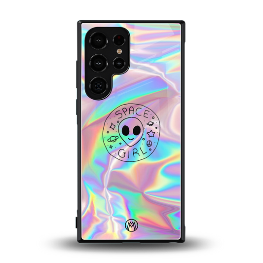 colorful alien back phone cover | glass case for samsung galaxy s24 ultra