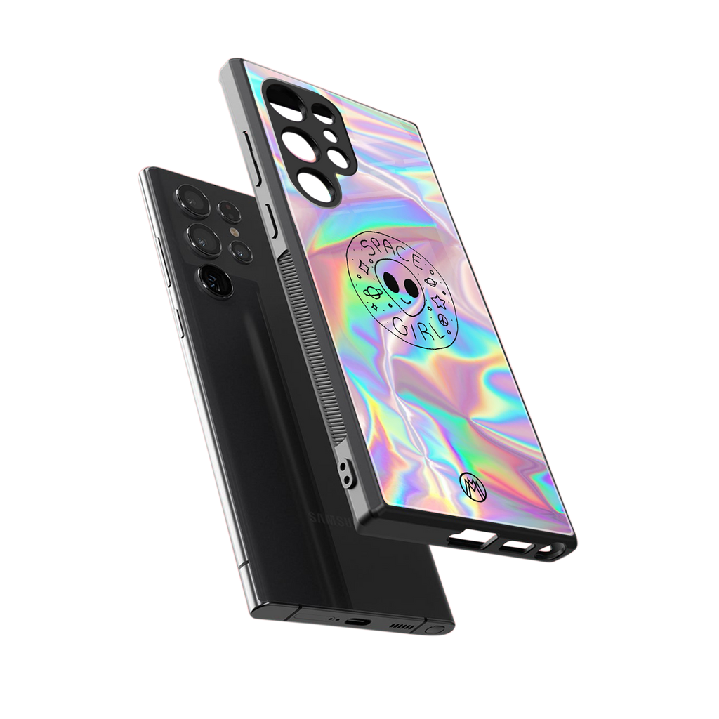 colorful alien back phone cover | glass case for samsung galaxy s24 ultra