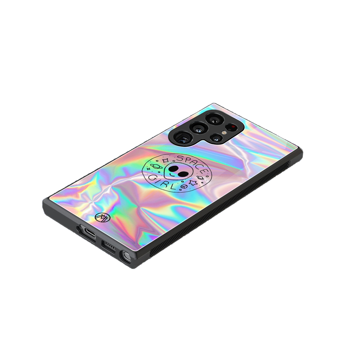 colorful alien back phone cover | glass case for samsung galaxy s24 ultra