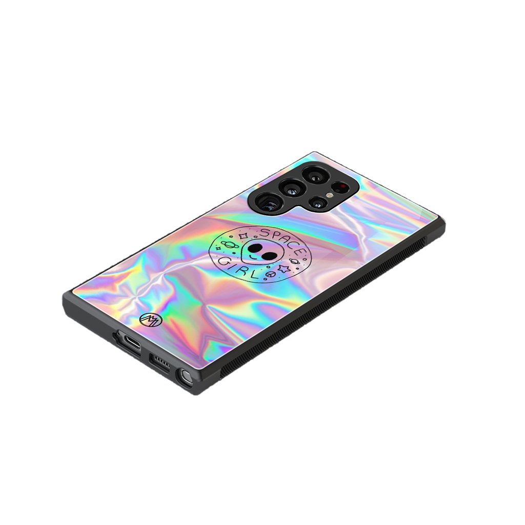 colorful alien back phone cover | glass case for samsung galaxy s23 ultra