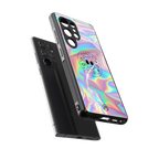 colorful alien back phone cover | glass case for samsung galaxy s25 ultra