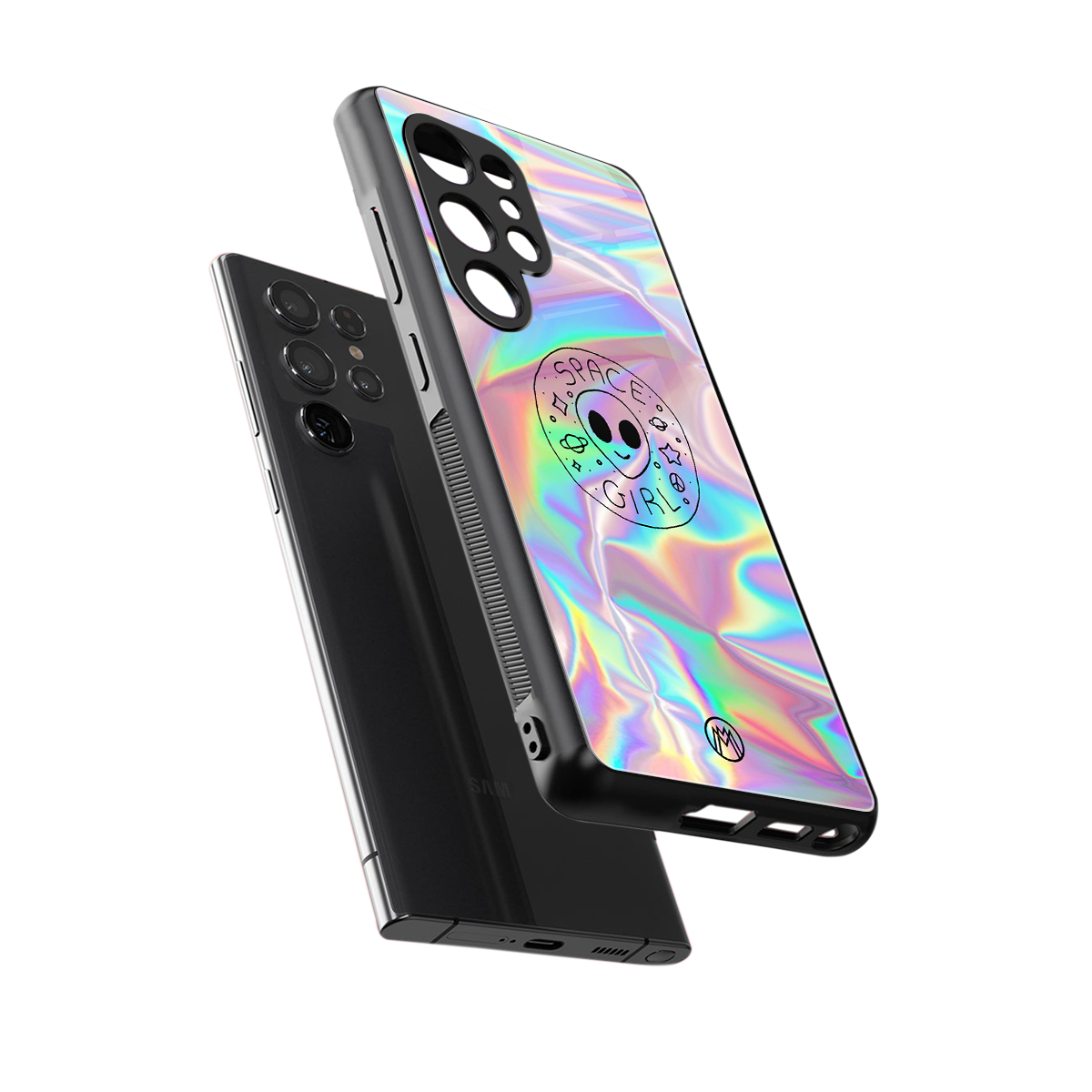 colorful alien back phone cover | glass case for samsung galaxy s25 ultra
