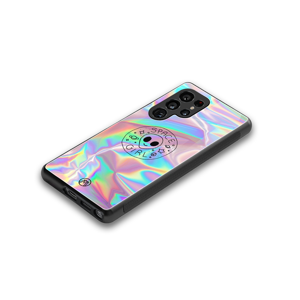 colorful alien back phone cover | glass case for samsung galaxy s25 ultra