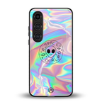 colorful alien back phone cover | glass case for samsung galaxy s25 plus