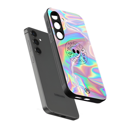 colorful alien back phone cover | glass case for samsung galaxy s23 fe