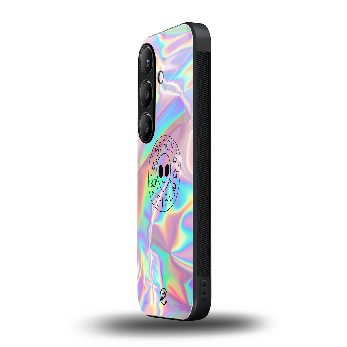 colorful alien back phone cover | glass case for samsung galaxy s24 plus