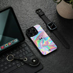 colorful alien back phone cover | glass case for Google Pixel 8