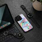 colorful alien back phone cover | glass case for Google Pixel 7