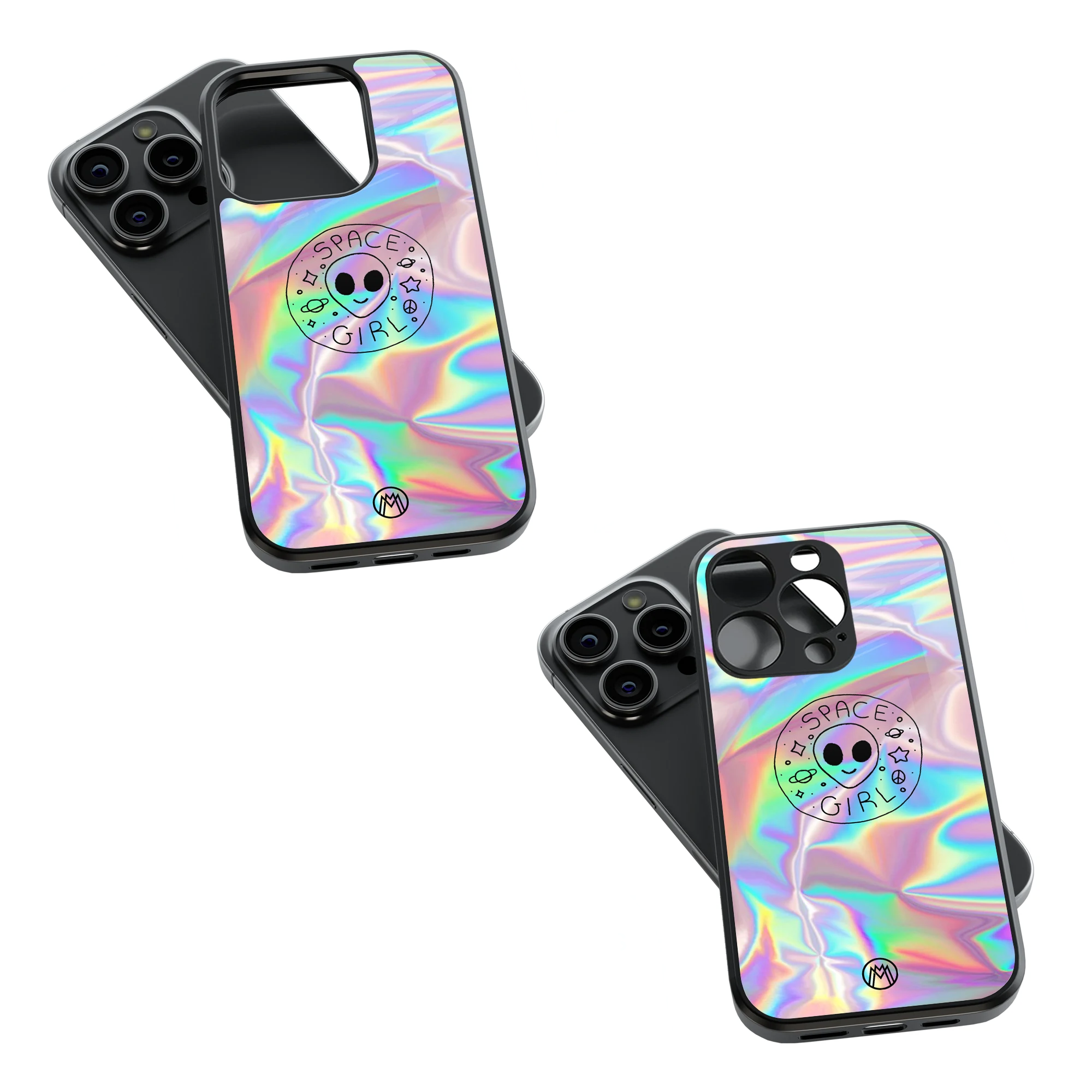 Trendy Glass Back Mobile Case for iPhone, Samsung, Redmi, OnePlus, Google Pixel, Motorola