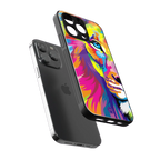 colourful fierce lion back phone cover | glass case for iphone 13 pro max