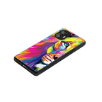 colourful fierce lion back phone cover | glass case for nothing phone 2