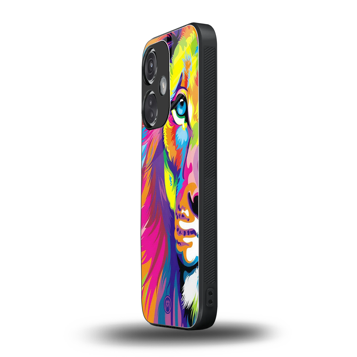 colourful fierce lion back phone cover | glass case for oneplus nord ce 3