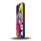 colourful fierce lion back phone cover | glass case for oneplus nord ce 4 lite