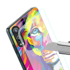 colourful fierce lion back phone cover | glass case for oneplus nord ce 4 lite
