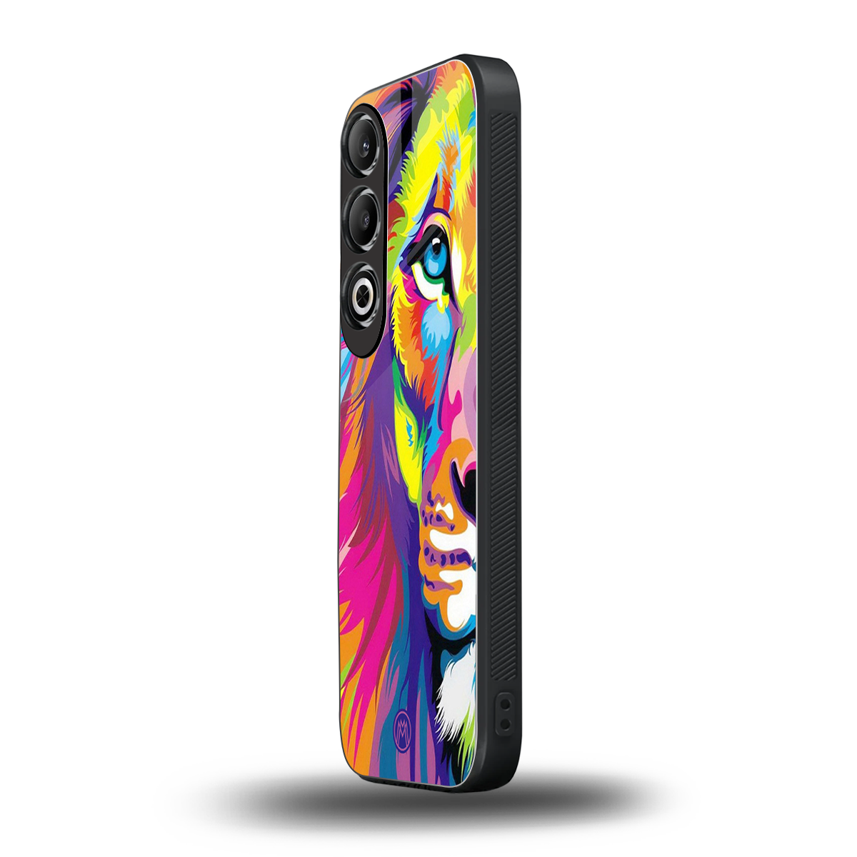 colourful fierce lion back phone cover | glass case for oneplus nord ce 4