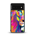 colourful fierce lion back phone cover | glass case for Google Pixel 6A