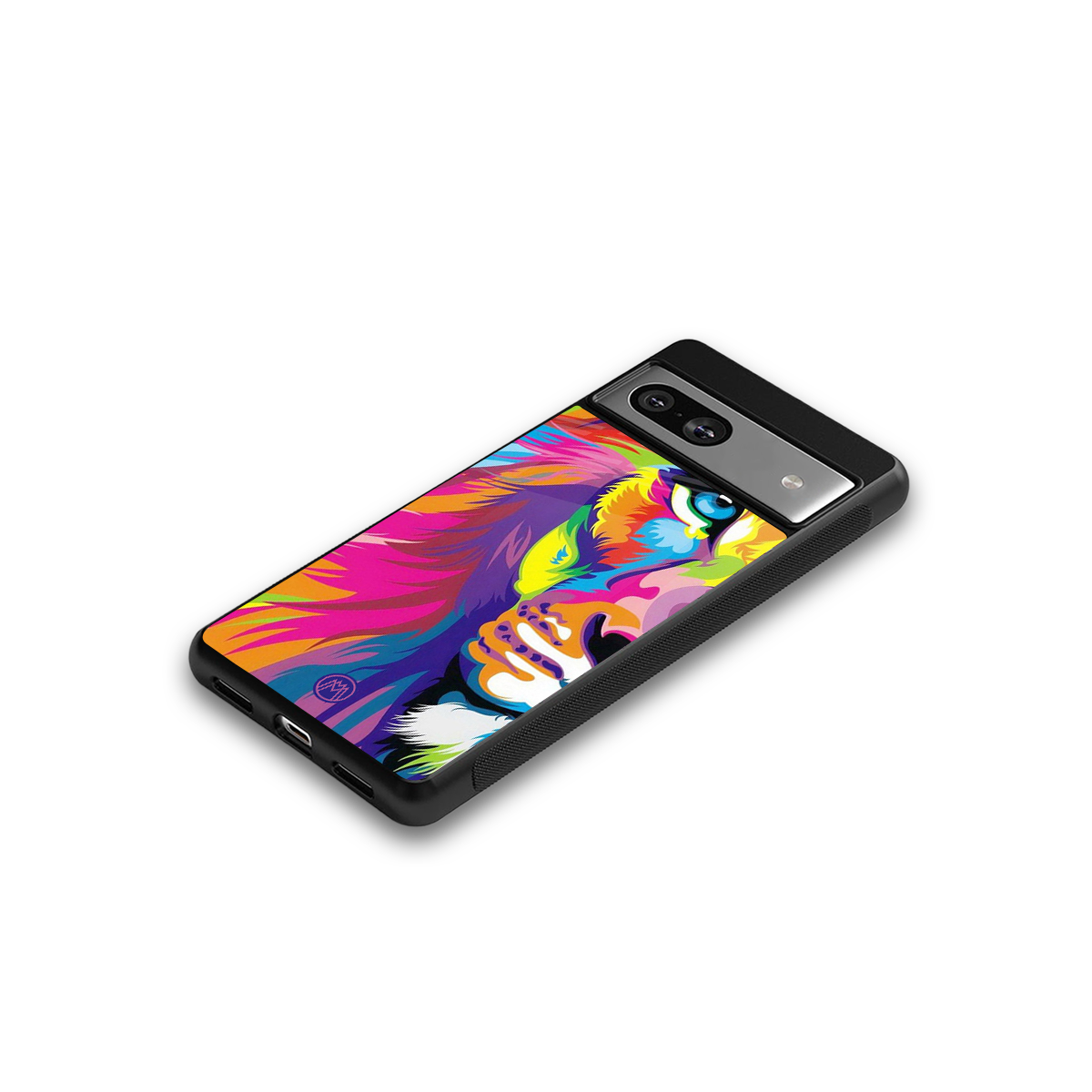 colourful fierce lion back phone cover | glass case for Google Pixel 7