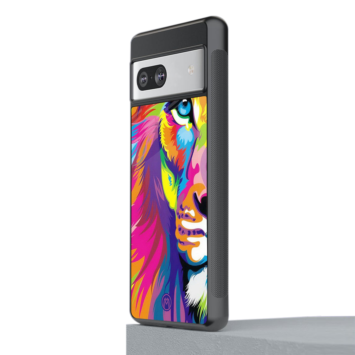 colourful fierce lion back phone cover | glass case for Google Pixel 7