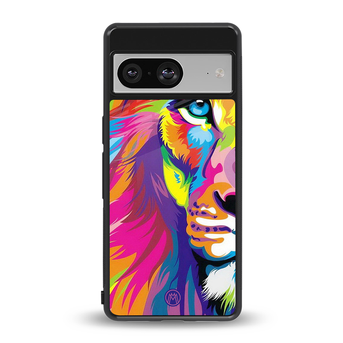 colourful fierce lion back phone cover | glass case for Google Pixel 8