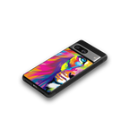 colourful fierce lion back phone cover | glass case for Google Pixel 8