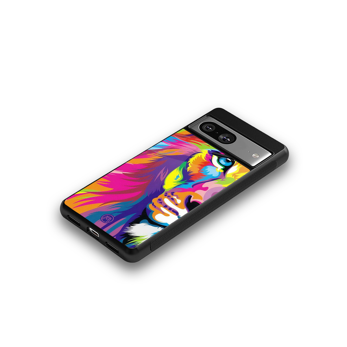 colourful fierce lion back phone cover | glass case for Google Pixel 8
