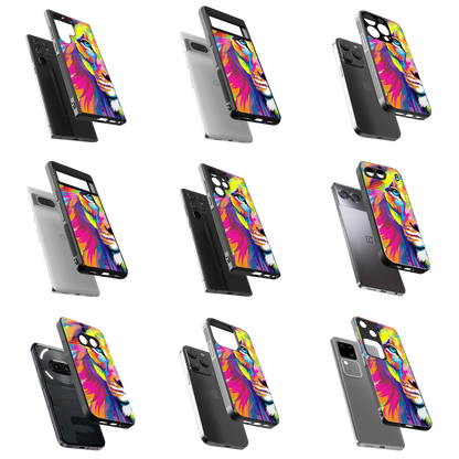 Durable Glass Back Mobile Case for iPhone, Samsung, OnePlus, Google Pixel, Redmi, Vivo, Oppo