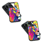 Trendy Glass Back Mobile Case for iPhone, Samsung, Redmi, OnePlus, Google Pixel, Motorola