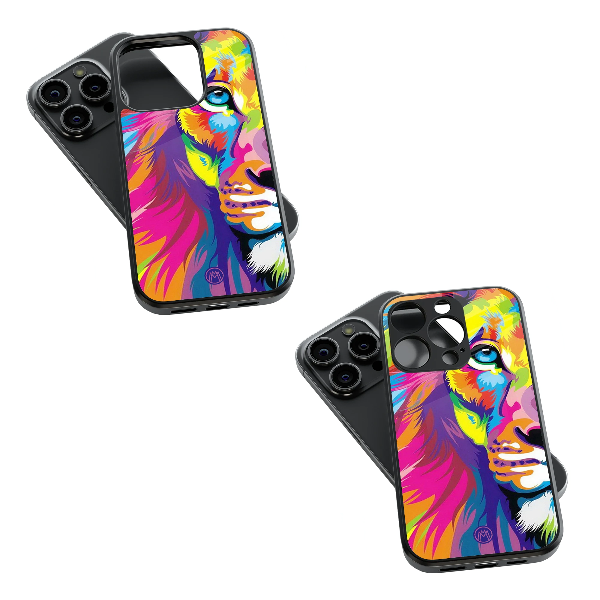 Trendy Glass Back Mobile Case for iPhone, Samsung, Redmi, OnePlus, Google Pixel, Motorola