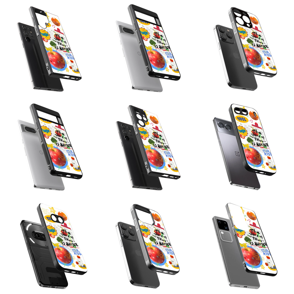 Durable Glass Back Mobile Case for iPhone, Samsung, OnePlus, Google Pixel, Redmi, Vivo, Oppo