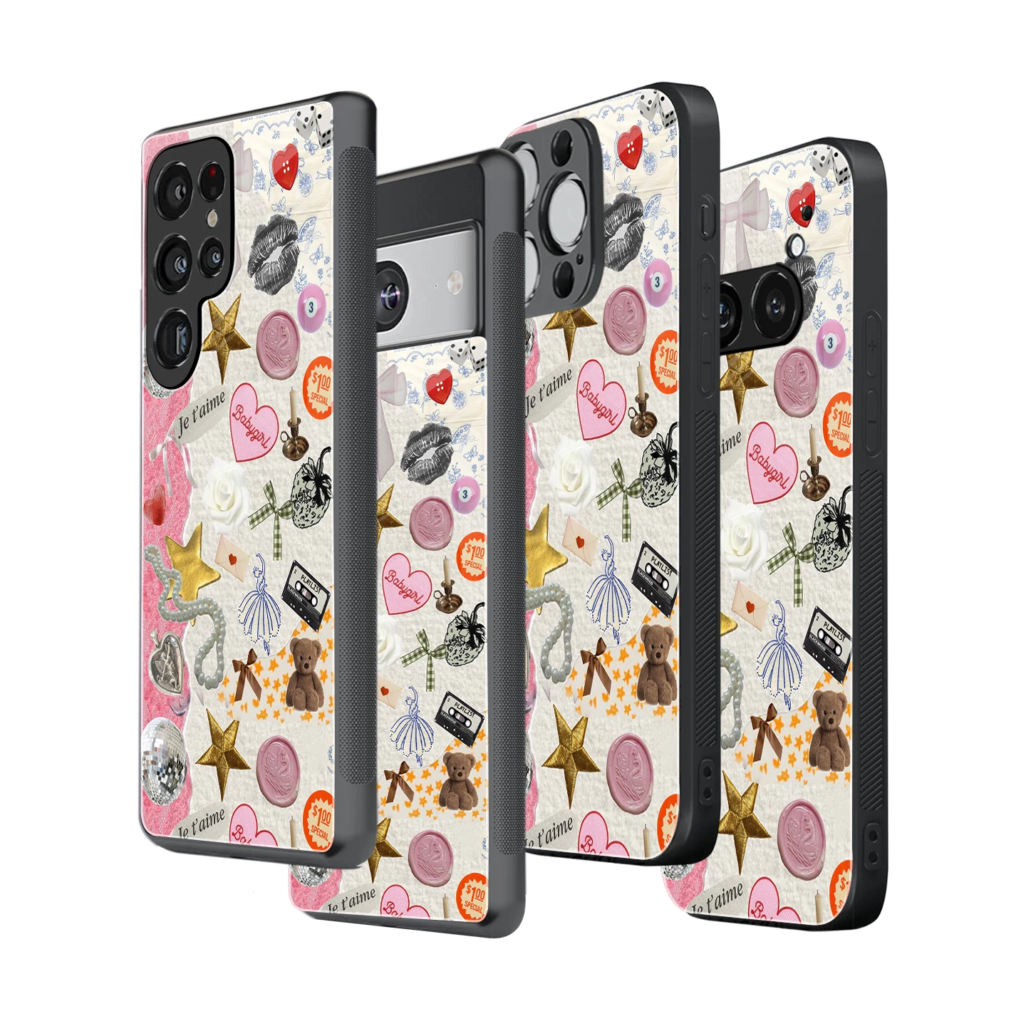 Stylish Glass Back Case for All Smartphones iPhone, Samsung, OnePlus, Pixel, Redmi, Oppo, Vivo, Motorola