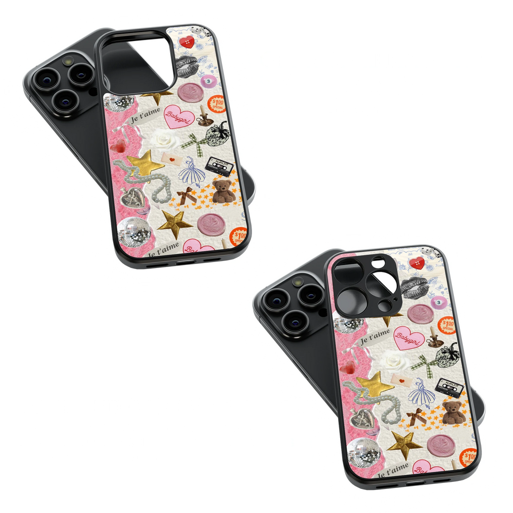 Trendy Glass Back Mobile Case for iPhone, Samsung, Redmi, OnePlus, Google Pixel, Motorola