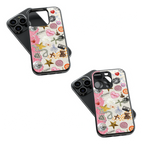 Trendy Glass Back Mobile Case for iPhone, Samsung, Redmi, OnePlus, Google Pixel, Motorola