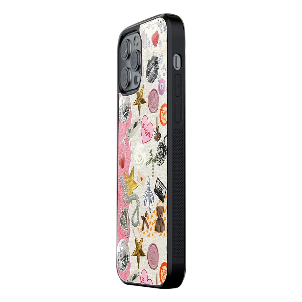 Slim Glass Back Phone Case for Multiple Brands iPhone, Samsung, Redmi, OnePlus, Oppo, Vivo