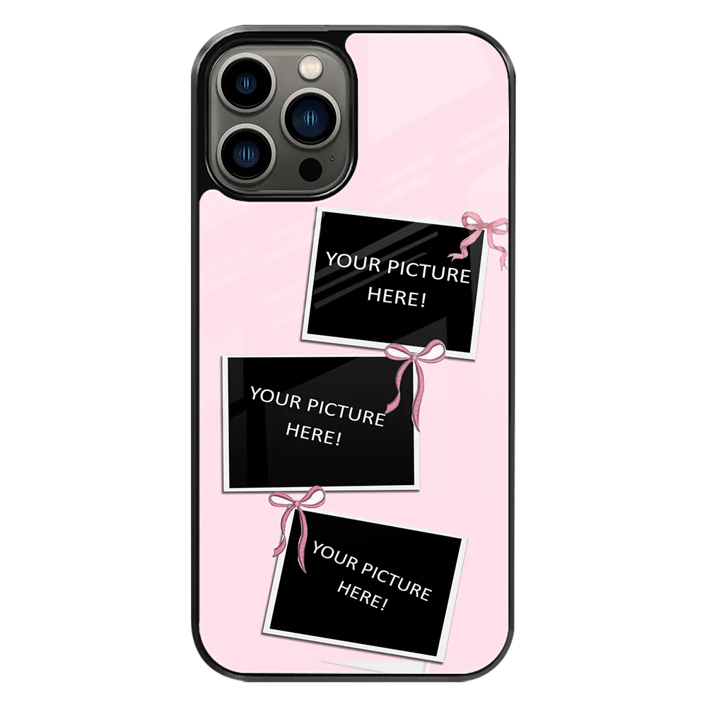 Polaroid Personalised Glass Phone Case