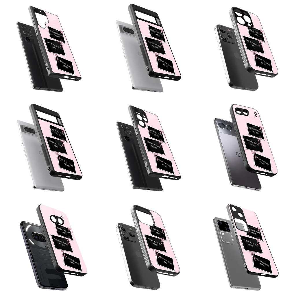 Polaroid Personalised Glass Phone Case