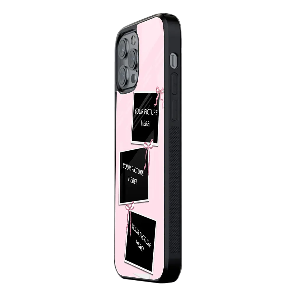 Polaroid Personalised Glass Phone Case