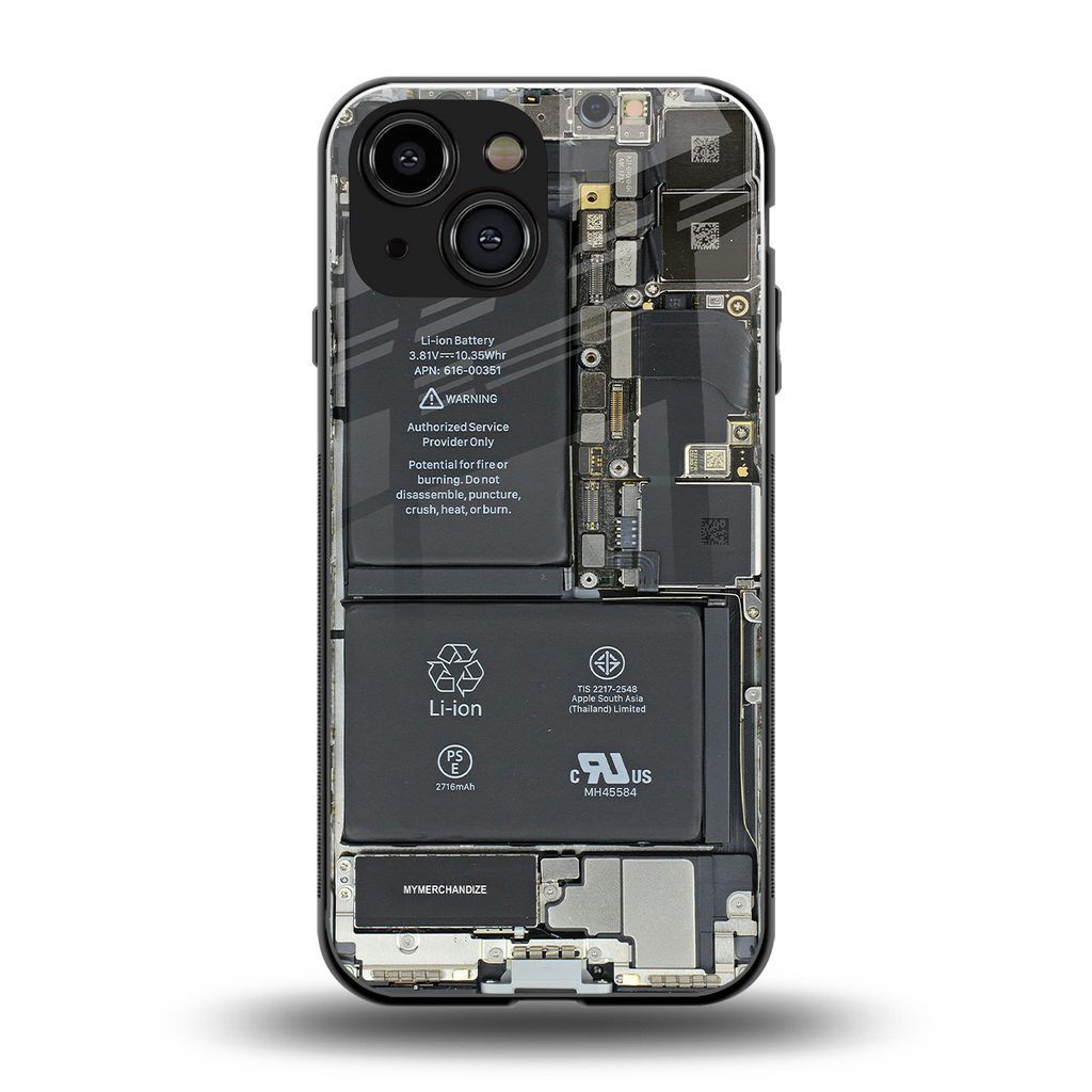 core view back phone cover | glass case for iphone 13 mini