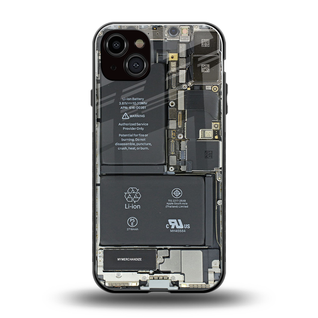 core view back phone cover | glass case for iphone 14 plus