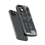 core view back phone cover | glass case for iphone 15 plus