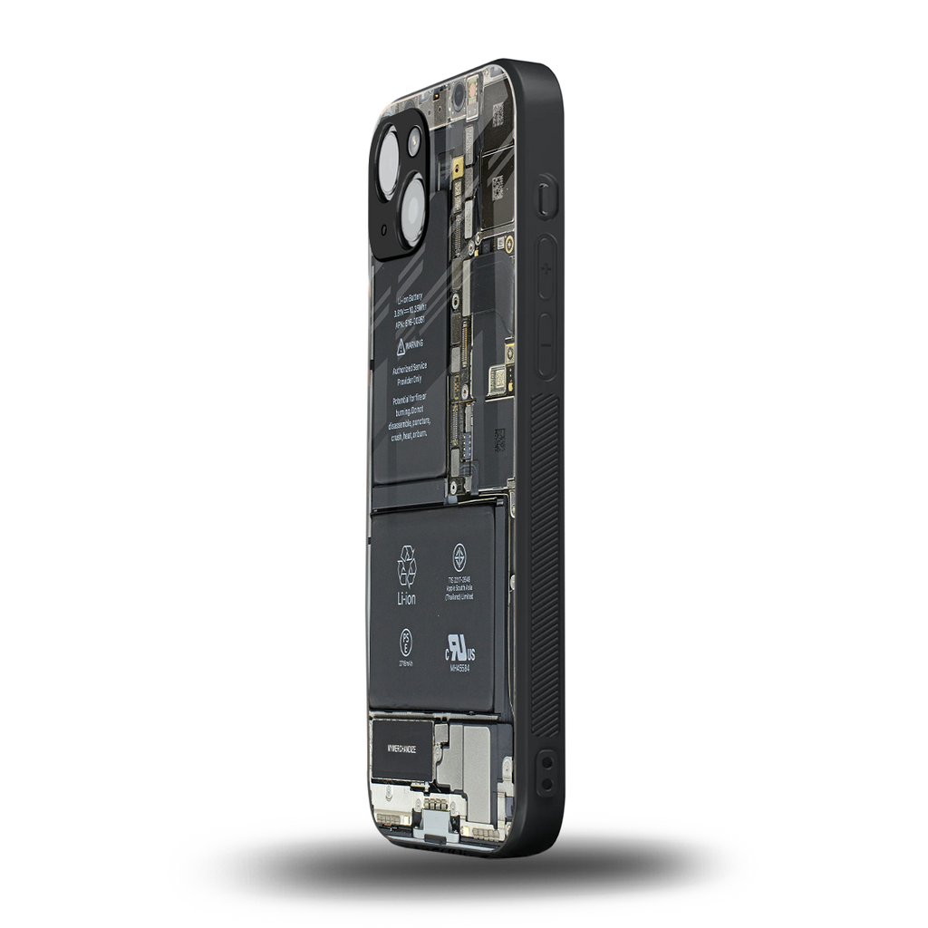 core view back phone cover | glass case for iphone 14 plus