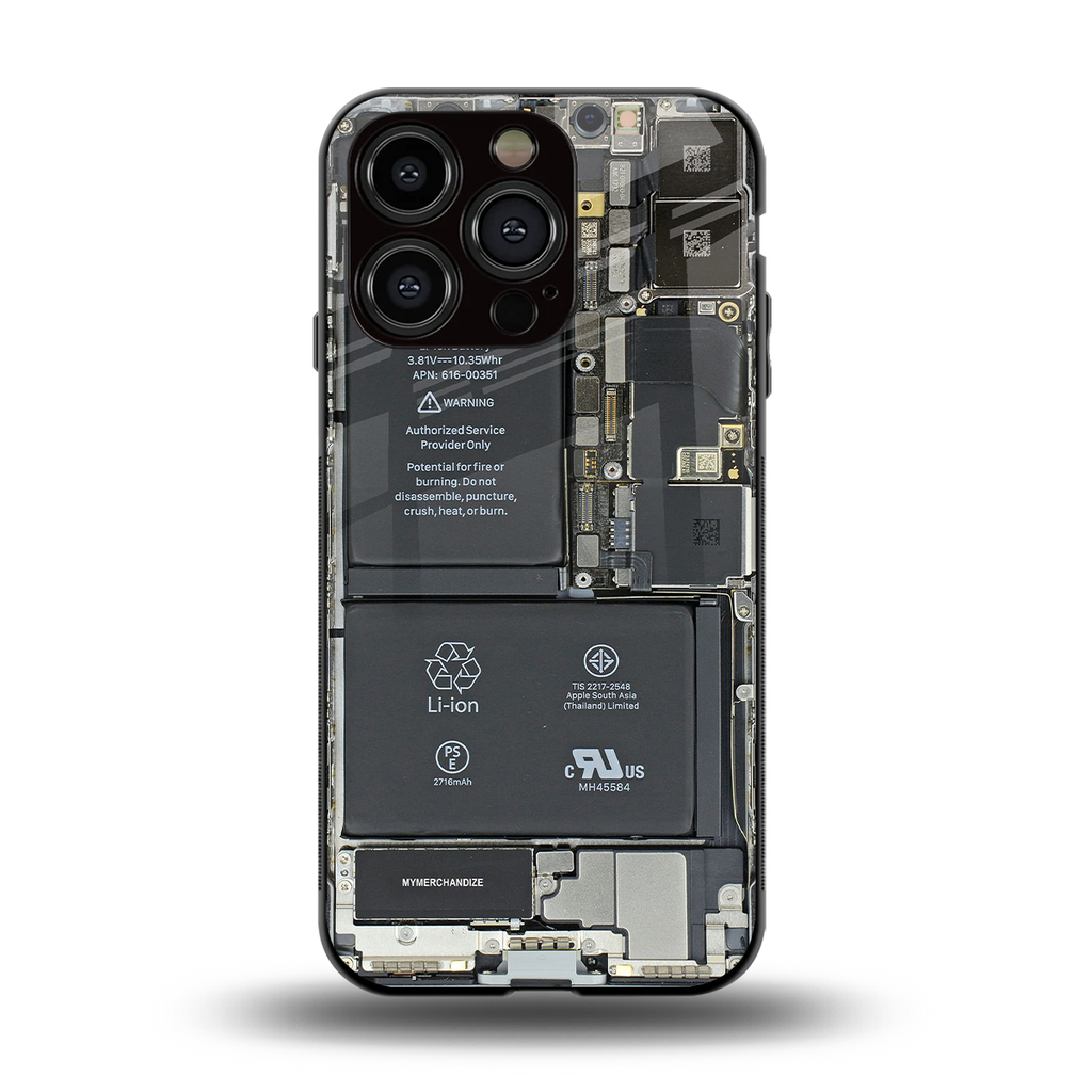 core view back phone cover | glass case for iphone 15 pro