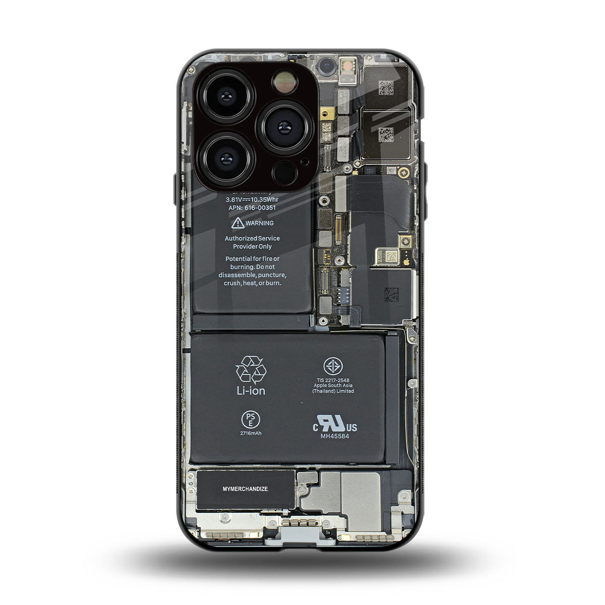 core view back phone cover | glass case for iphone 15 pro